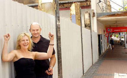ON A ROLL: Michelle and Heath Caine from Kent Street Bakery are excited about the prospect of a council car park being built on the vacant land on the street. ON A ROLL: Michelle and Heath Caine from Kent Street Bakery are excited about the prospect of a council car park being built on the vacant land on the street.